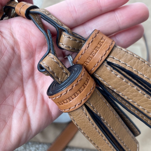 Burberry Ashby Handbag House Check Canvas with Leather Mini - Picture 6 of 10